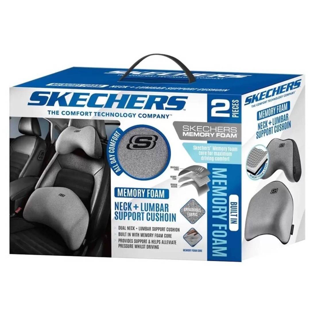 Skechers Car Cushion 2PC Set for Neck & Waist ชุดเบาะรองคอและเอว