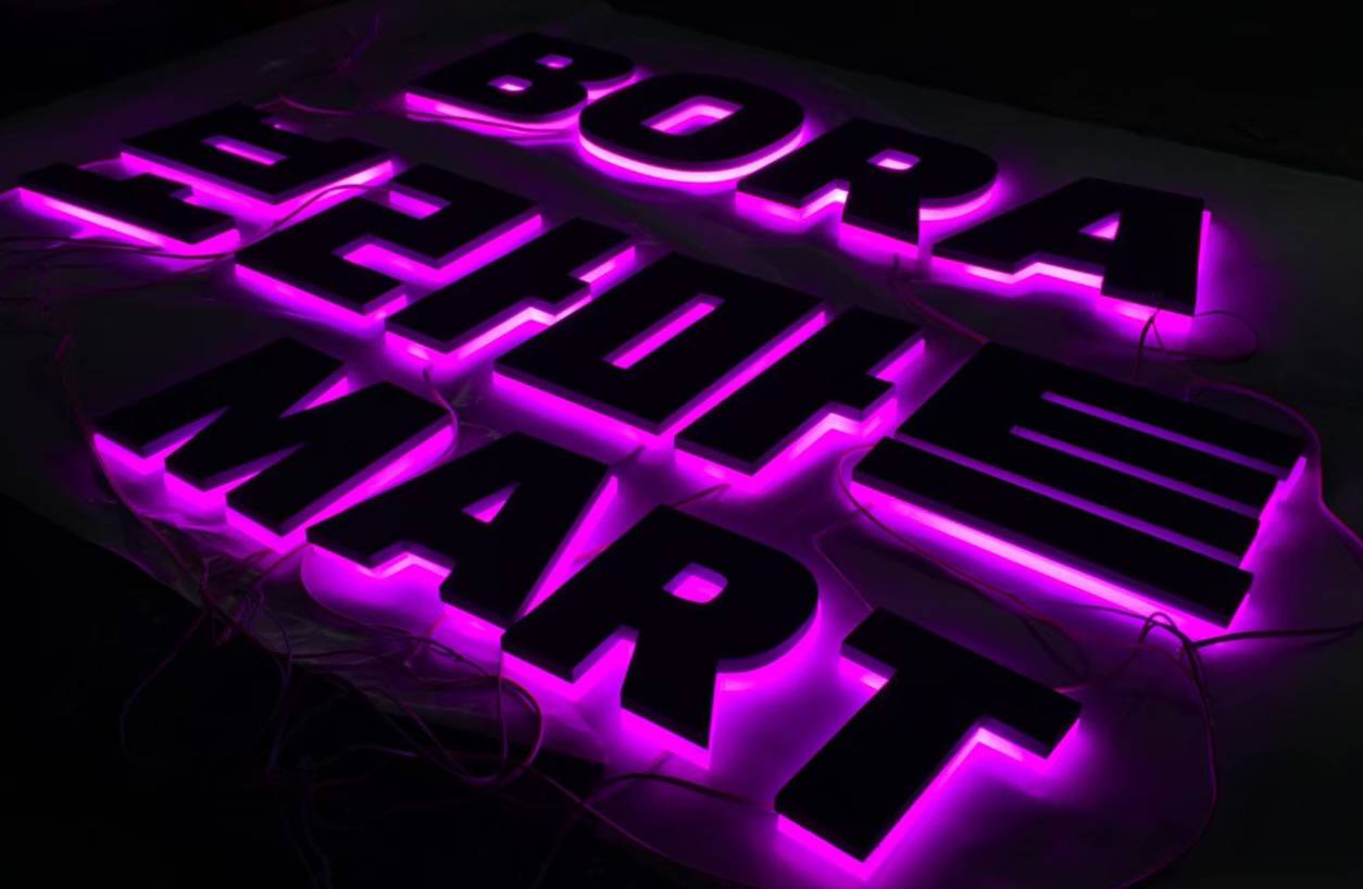 #ป้ายอักษรไฟออกหลัง #ป้ายอักษรซิงค์ทำสีไฟออกหลัง