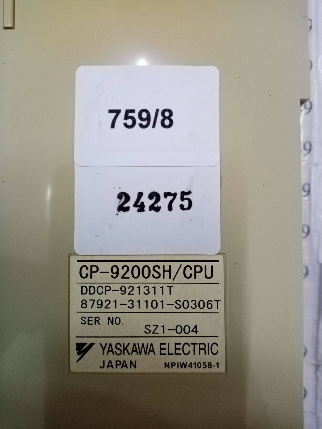 PLC " YASKAWA " MODEL : DDCP-921311T