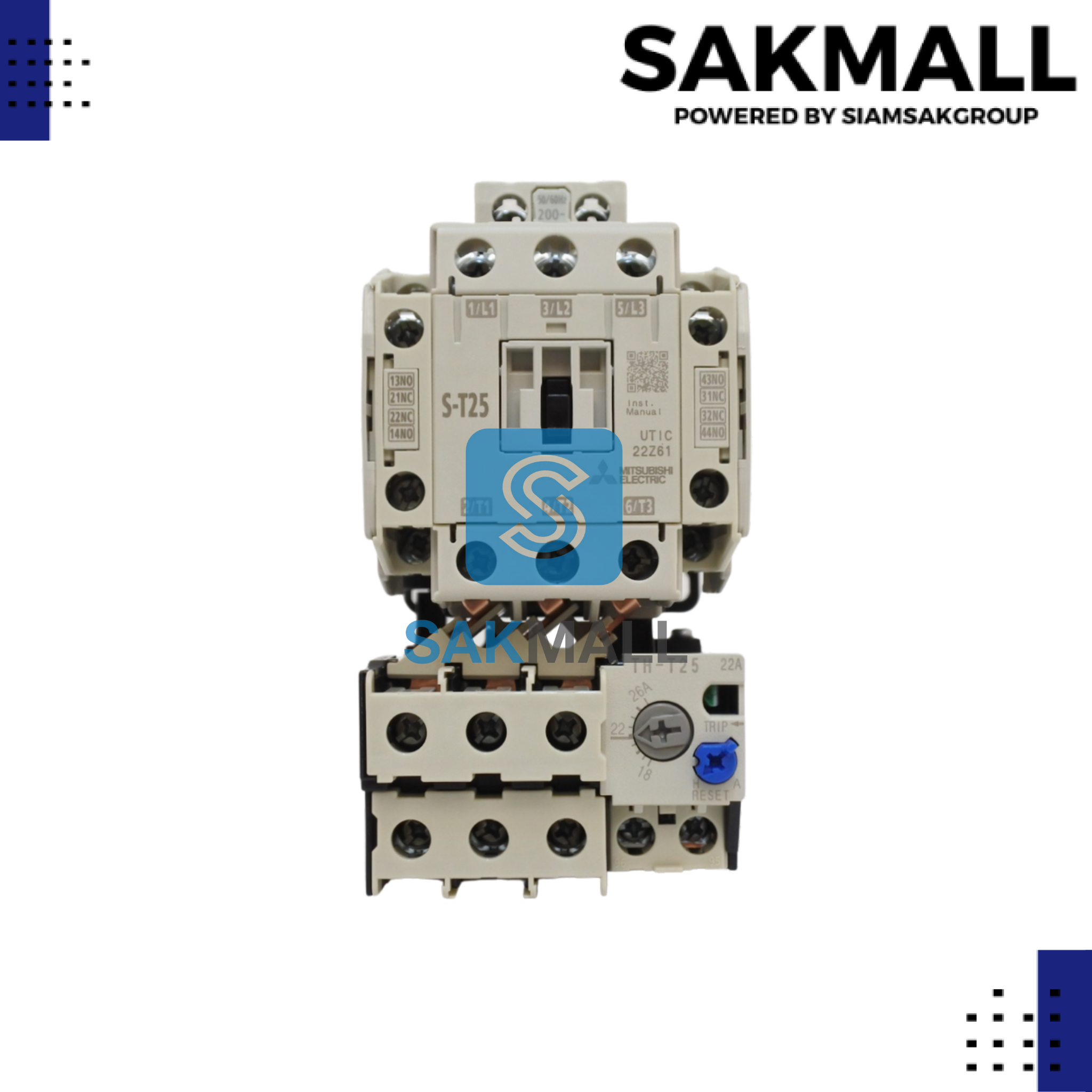 ชุดสตาร์ทเตอร์มิตซูบิชิ MSO-T12 200V. (2-3A)