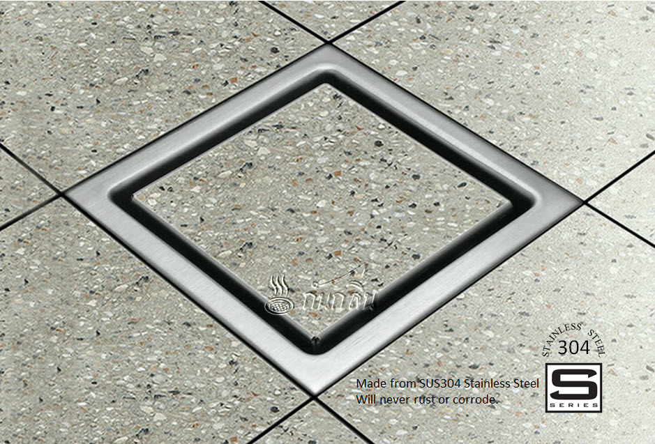 ตะแกรงกันกลิ่น รุ่น S-Series 12 x 12 ซม. สแตนเลส 304 เลือกอุปกรณ์กันกลิ่นได้