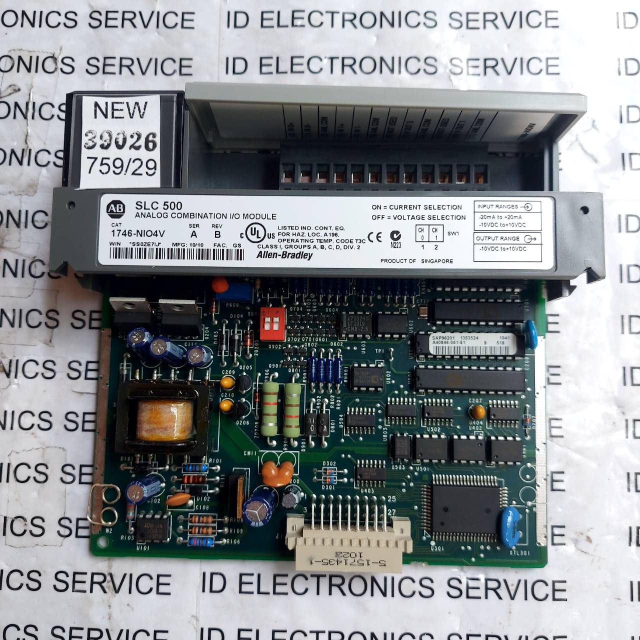 PLC "ALLEN-BRADLEY" MODEL : 1746-NIO4V