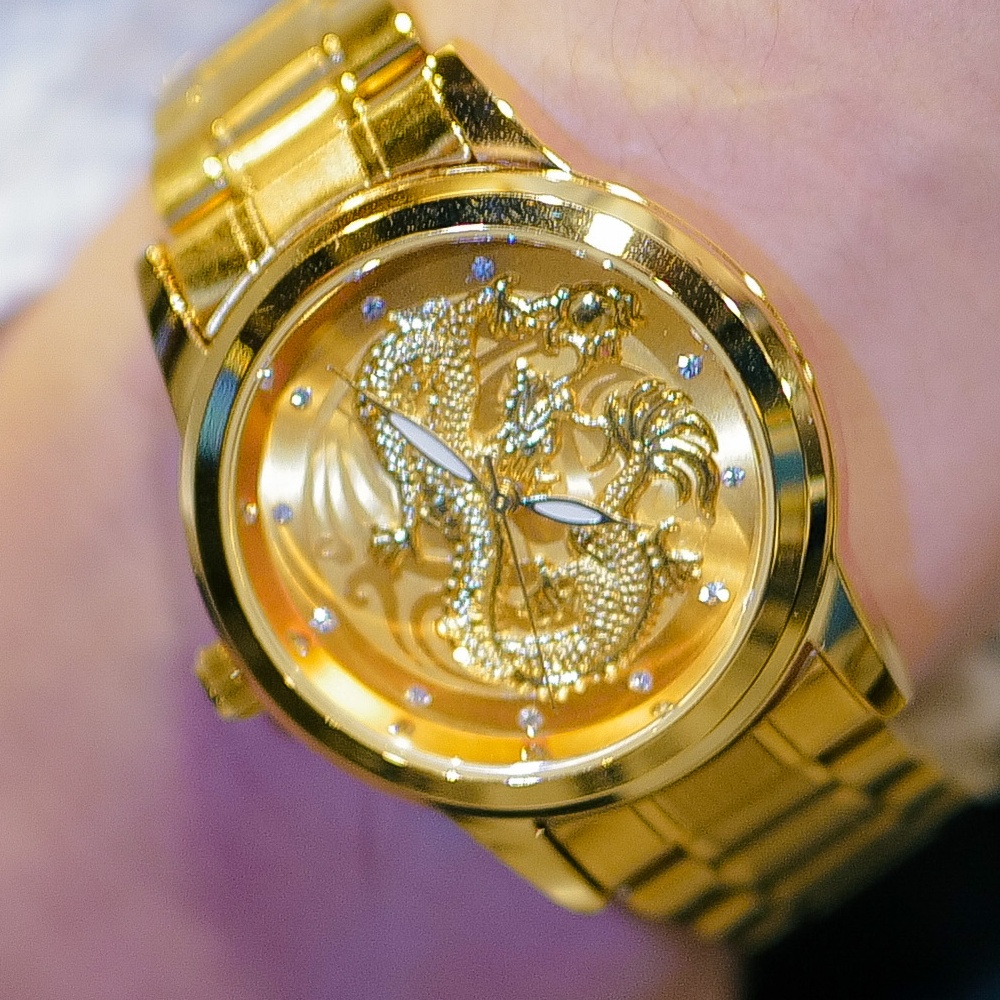 นาฬิกาฮวงจุ้ย ลิขิตมนตรา รุ่นรวยพันล้าน มังกรและหงส์ เสริมให้ร่ำรวย [QC สินค้าพร้อมใส่ถ่านนาฬิกาให้ก่อนจัดส่ง]