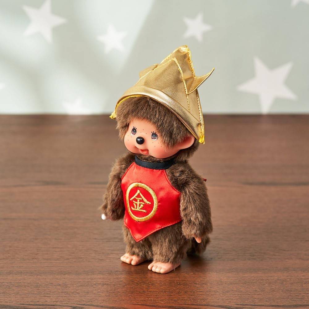 พร้อมส่ง ! ตุ๊กตา Monchhichi ชุดยูกาตะสีฟ้า/Momotaro/Kintaro/Yakult Swallow