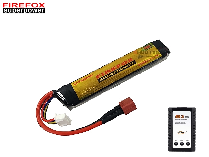 Set แบตลิโพ Firefox 15c 1100mAh 11.1v พร้อมเครื่องชาร์จ B3