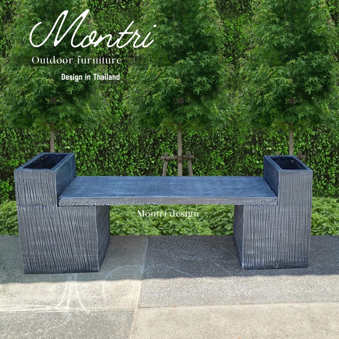 เก้าอี้สนาม ม้านั่งสนาม เก้าอี้สนามปูนปั้น ม้านั่งสนามกลางแจ้ง ม้านั่งสนามลายไม้