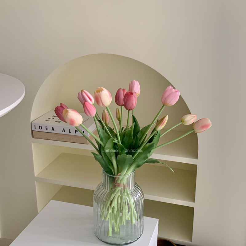 [พร้อมส่ง] Jnihouse : ทิวลิปปลอม ช่อดอกทิวลิป 5 ก้าน (Artificial Tulip Bouquet)