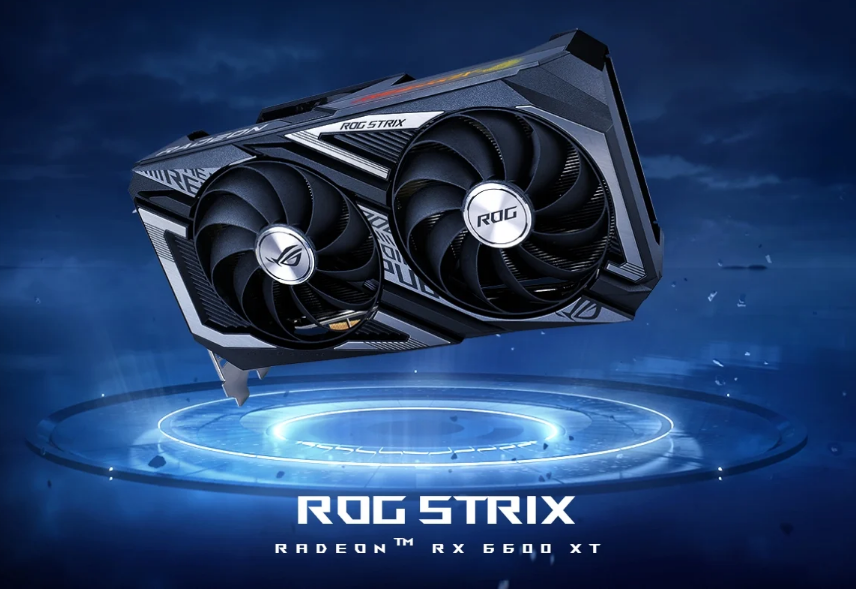 VGA ASUS RADEON RX 6600XT ROG STRIX O8G GAMING OC - 8GB GDDR6