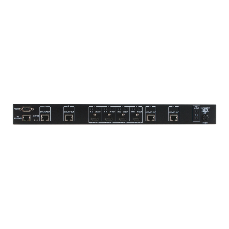 Nexis MU844 4K UHD 4×4 HDMI OVER HDBASET MATRIX WITH LAN SERVING