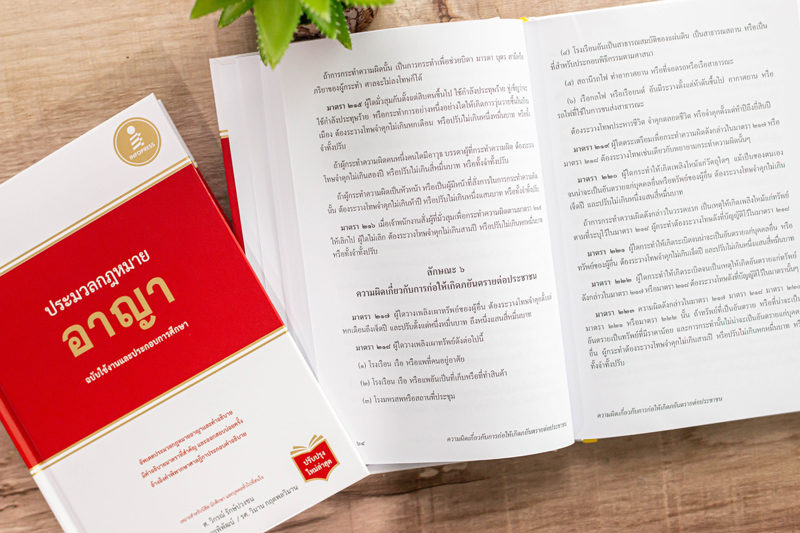 หนังสือ ประมวลกฏหมายอาญา ฉบับใช้งานและประกอบการศึกษา (ปรับปรุงใหม่ล่าสุด) - 71649