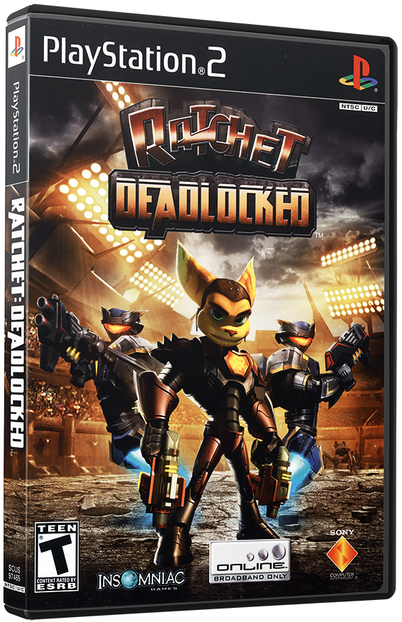 แผ่นเกมส์ PS2 : Ratchet - Deadlocked (USA)