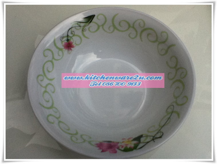 P05899 ชาม เมลามีน 8 นิ้ว พิมพ์ลาย (ราคาส่งต่อ 1 โหล: 12 ใบ คลิ๊กที่สินค้าเพื่อดูรายละเอียด)
