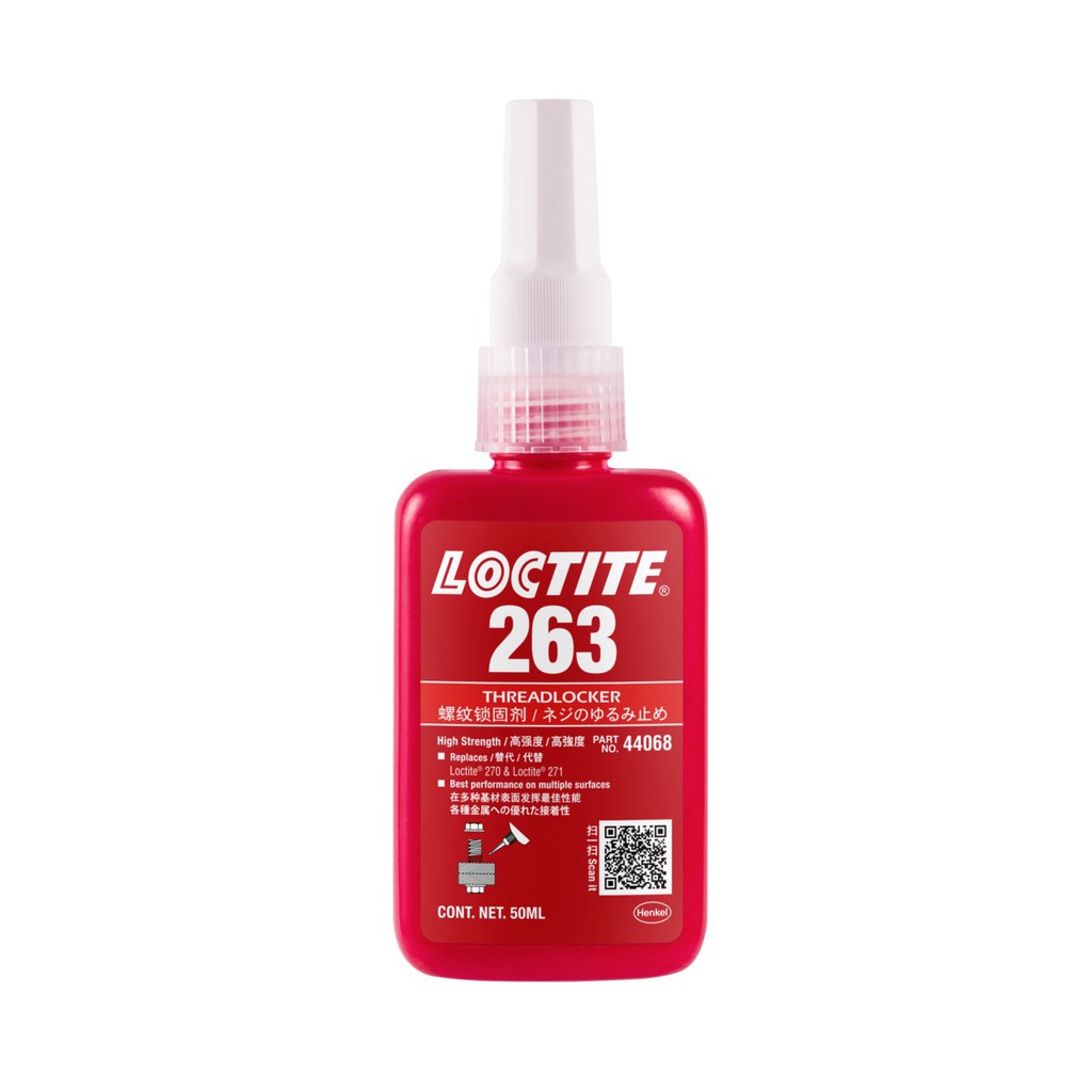 Loctite 263 น้ำยาล็อคเกลียว แรงยึดสูง ขนาด 50 ml.