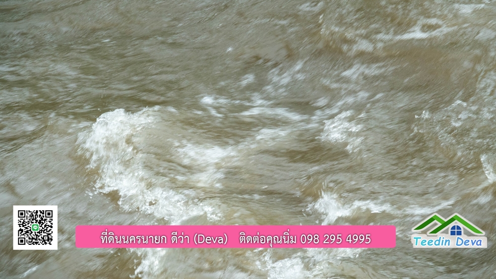 ที่ดินนครนายก สวนผลไม้ขนาดเล็ก 155 ตร.ว. ด้านหลังติดลำธาร