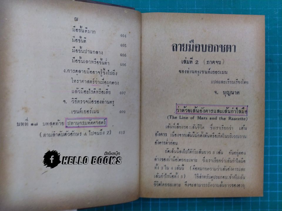 ลายมือบอกชะตา (เล่ม ๒)