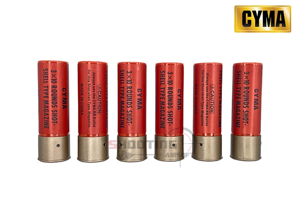 ปลอกลูกซอง M870 แพ็ค 6 ปลอก สีแดง (CYMA M069)