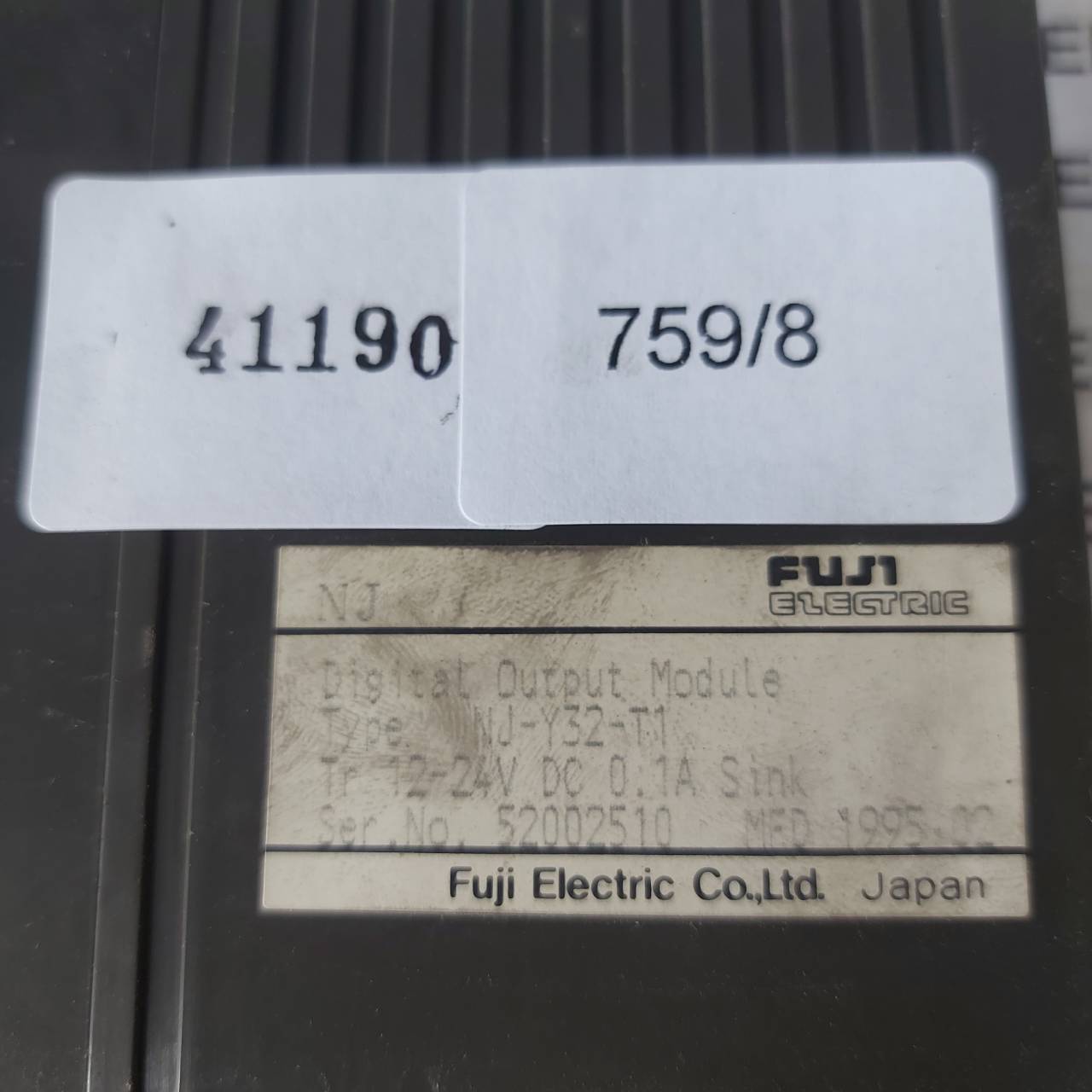 PLC " FUJI " MODEL : NJ-Y32-T1