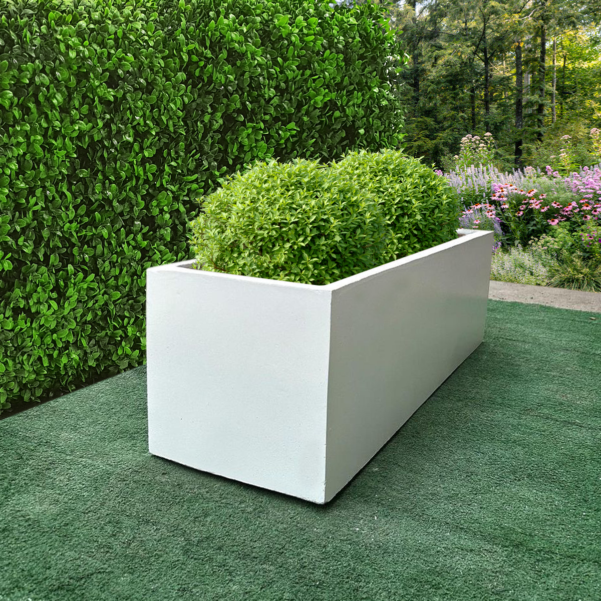 กระถางต้นไม้ ชุด 10 ใบ ลงสีคุณภาพพร้อมเคลือบเงาสามารถวางได้ทั้งกลางแจ้งและในร่ม ขนาด 30*100* cm. วัสดุเป็นปูน