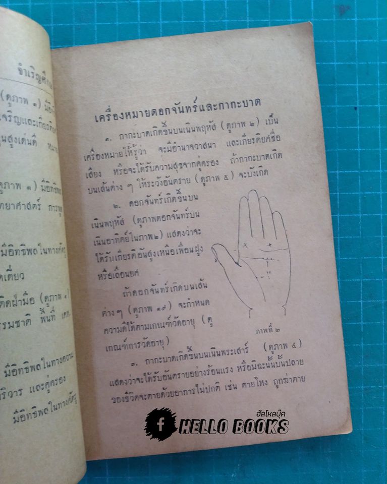 เกณฑ์โชคชาตาบนฝ่ามือ