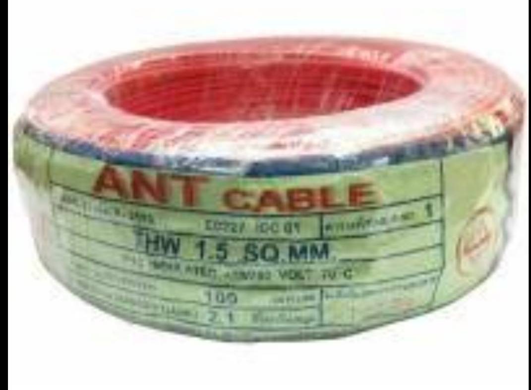 สายไฟ THW 1x1.5 SQ.MM ยาว100M ยี่ห้อ ANT CABLE