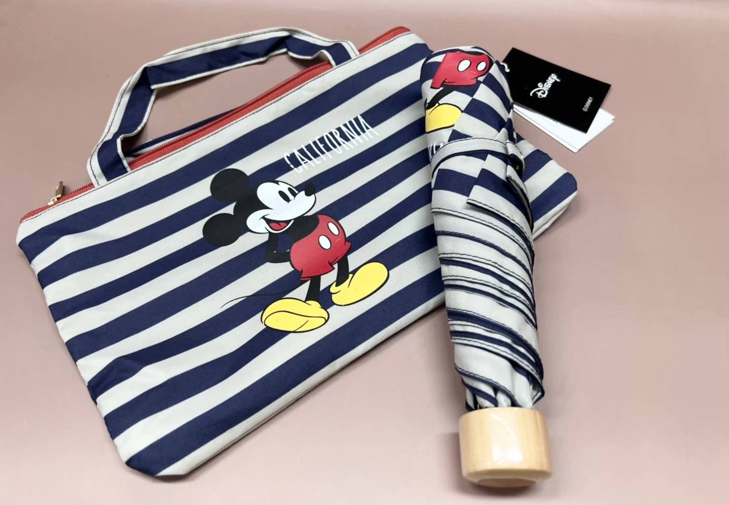 ร่มกันแดด ร่มกันฝน Wpc. © × DISNEY (mickey mouse) Folding Umbrella (50 cm) Clutch Bag Type