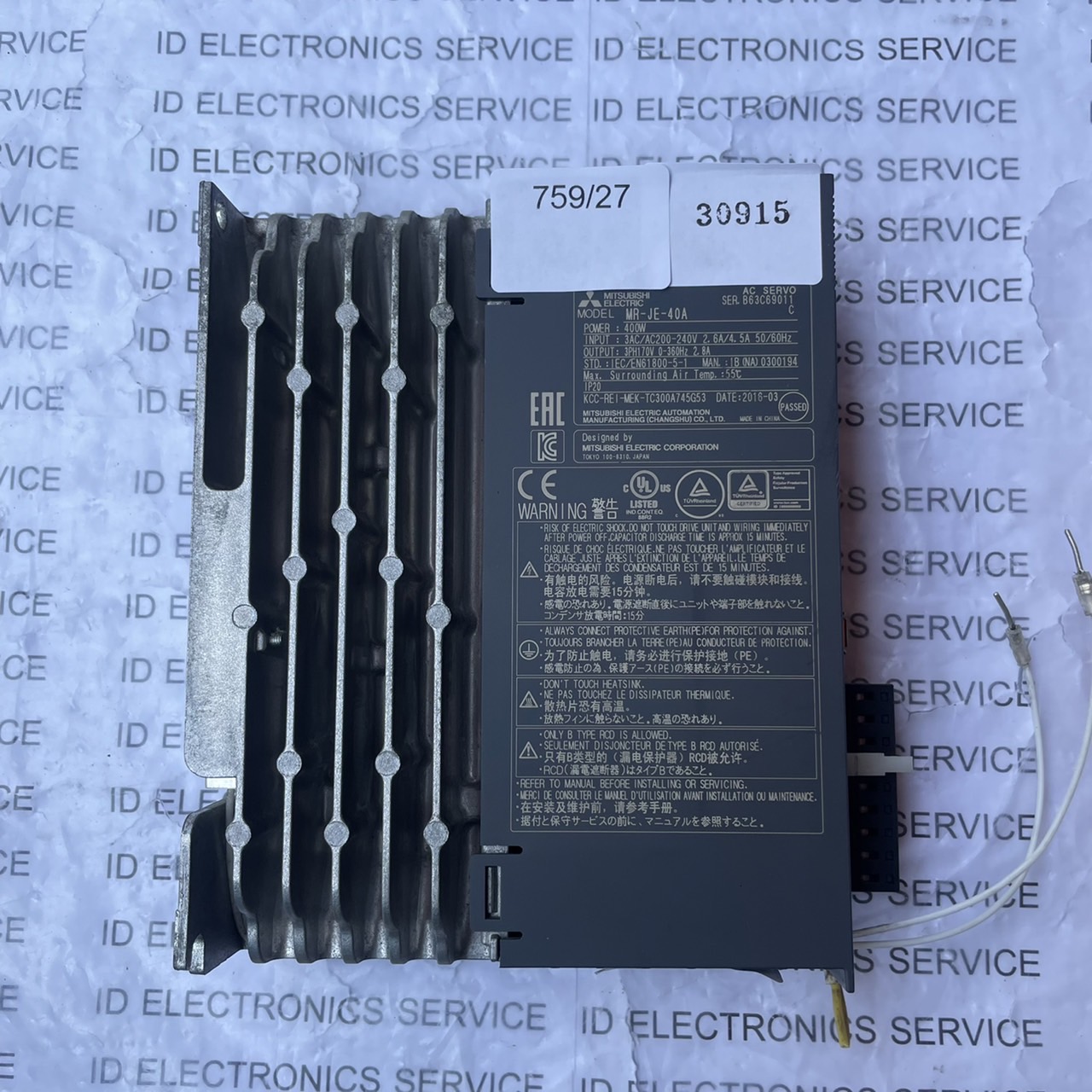 หา MR-JE-40A DRIVE "MITSUBISHI"