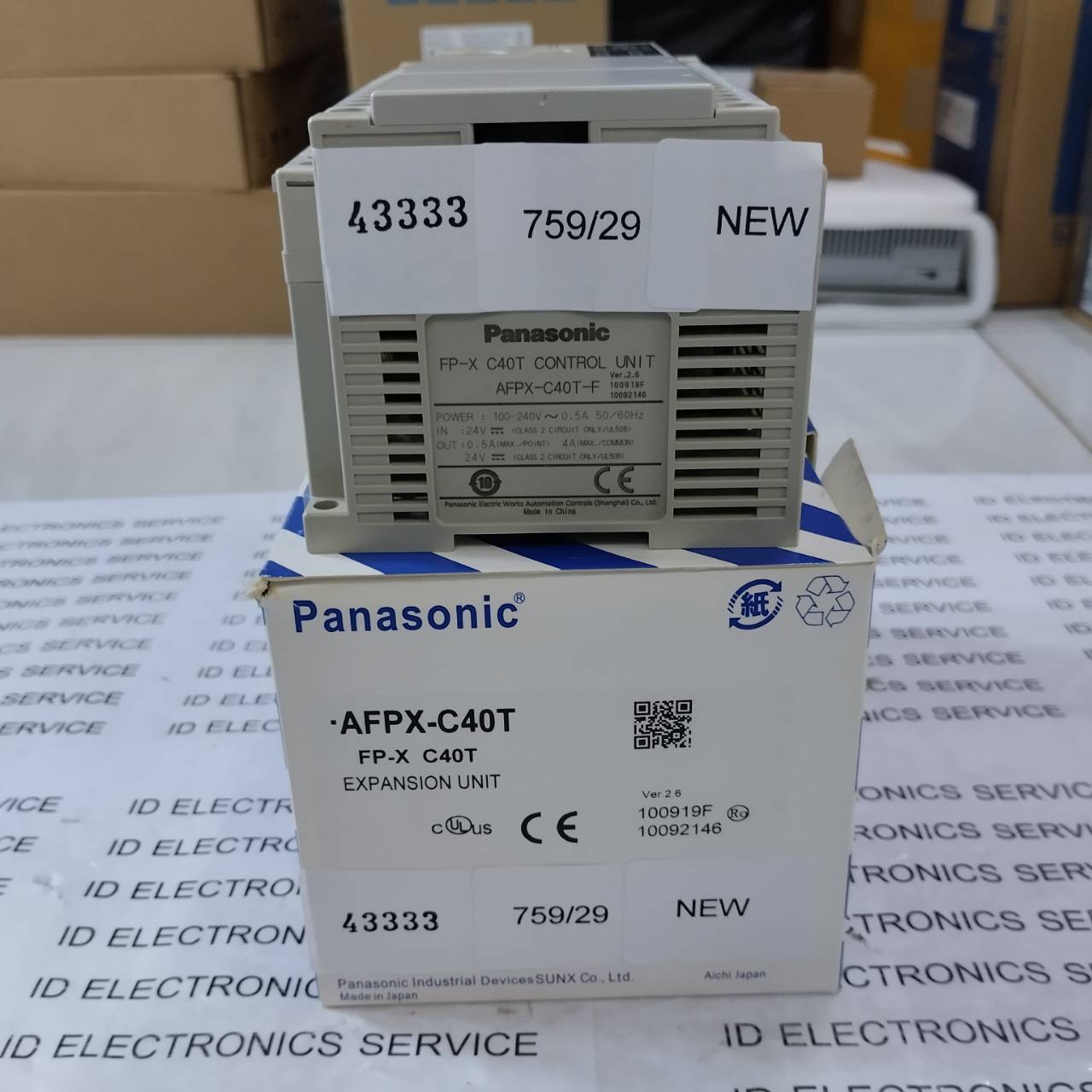 PLC " PANASONIC " MODEL : AFPX-C40T-F