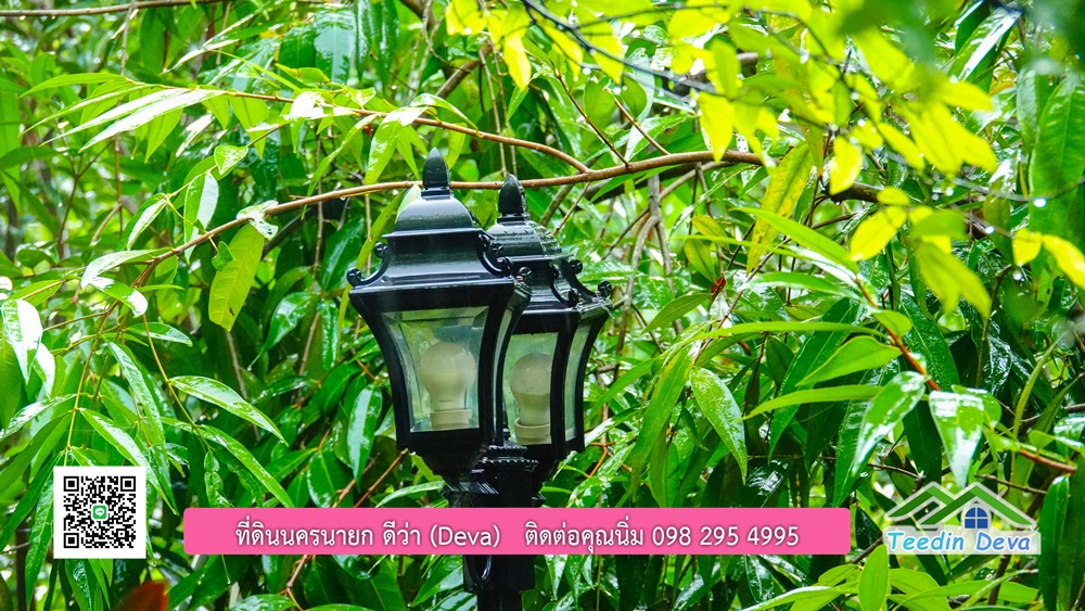 บ้านไทยประยุกต์ พร้อมสวนผลไม้ พืชผักสวนครัว ใกล้กับตัวเมืองนครนายก