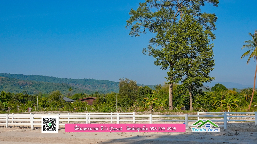 ที่ดินนครนายก แบ่งขายแปลงเล็ก ขนาด 210-803 ตร.ว. ใกล้แหล่งท่องเที่ยวจุดชมวิว