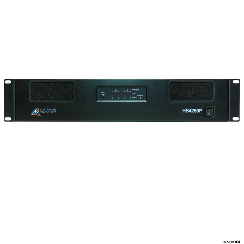 AUSTRALIAN MONITOR HS4250P Power Amplifier USB/RS232 Control w mini DSP