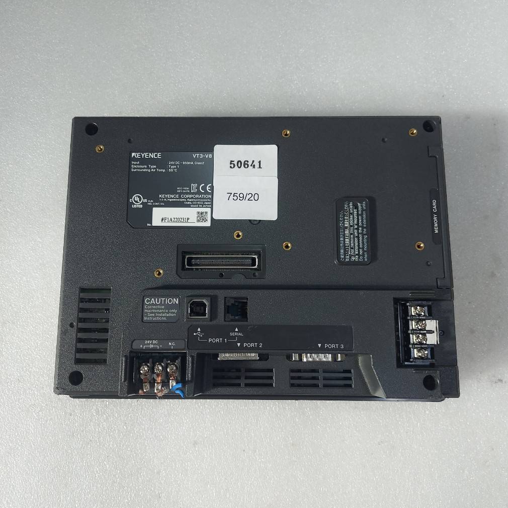 LCD TOUCH SCREEN " KEYENCE " MODEL : VT3-V8