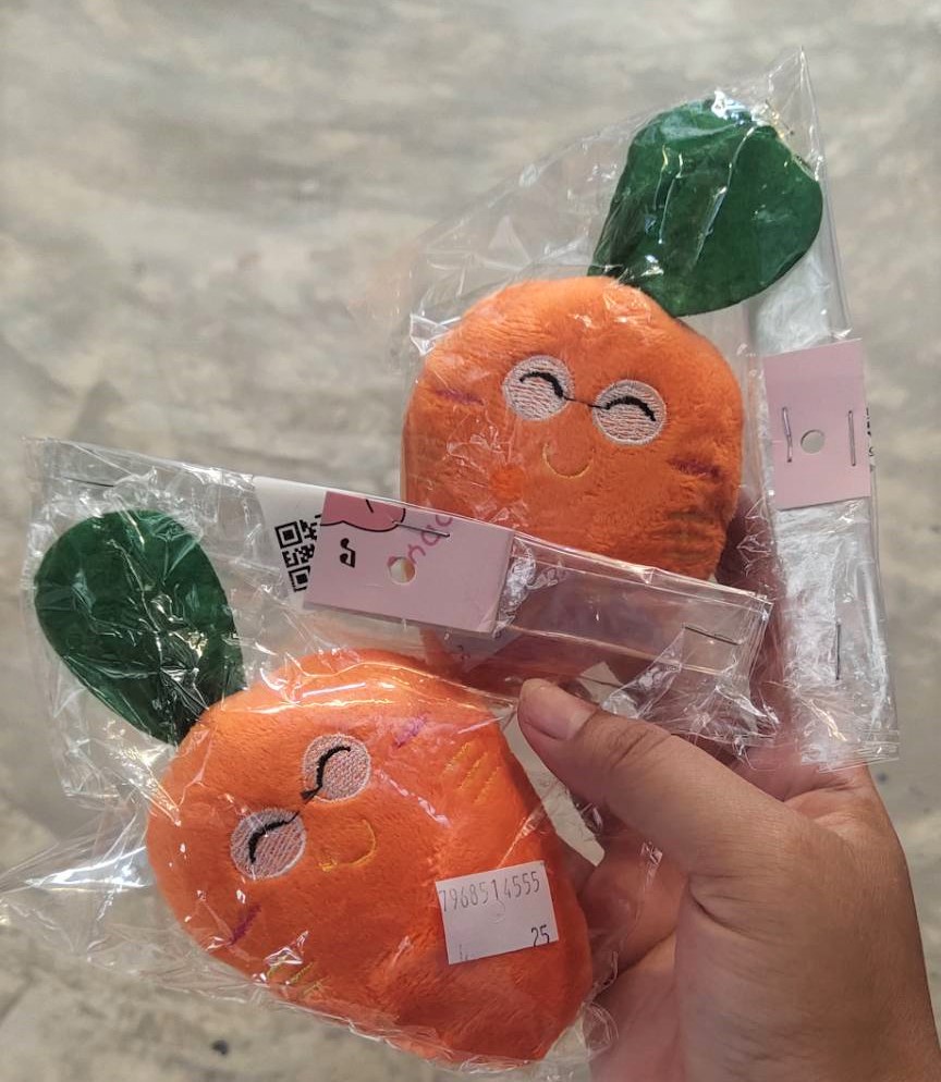 ตุ๊กตา ตุ๊กตาสำหรับสัตว์เลี้ยง บีบบเเล้วมีเสียง ลายผัก