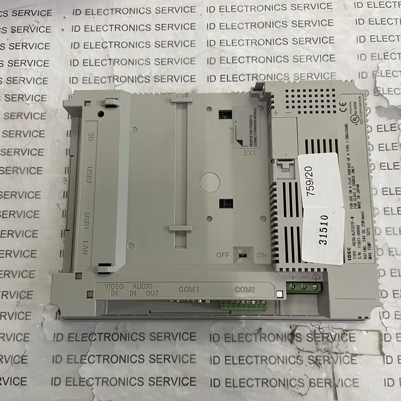 HMI "IDEC" MODEL : HG3G-8JT22TF-W