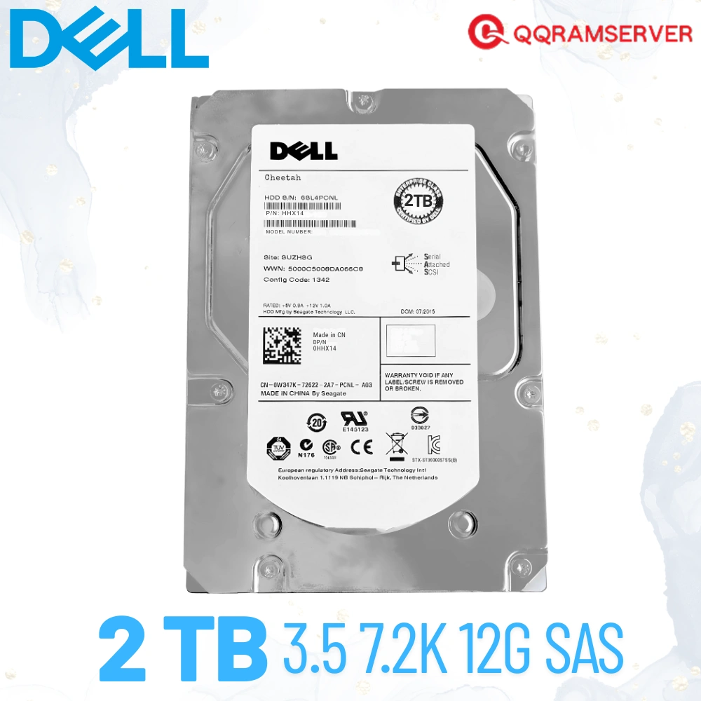 Dell HDD Server 2TB SAS 12Gbps 7.2K 512n 3.5 Harddisk Server