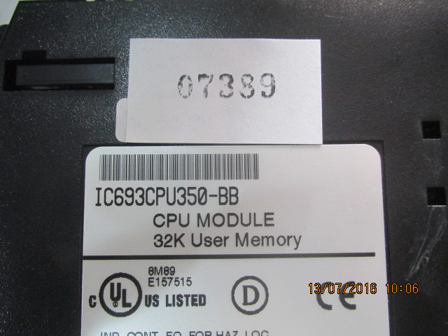 PLC " GE FANUC " MODEL : IC693CPU350-BB