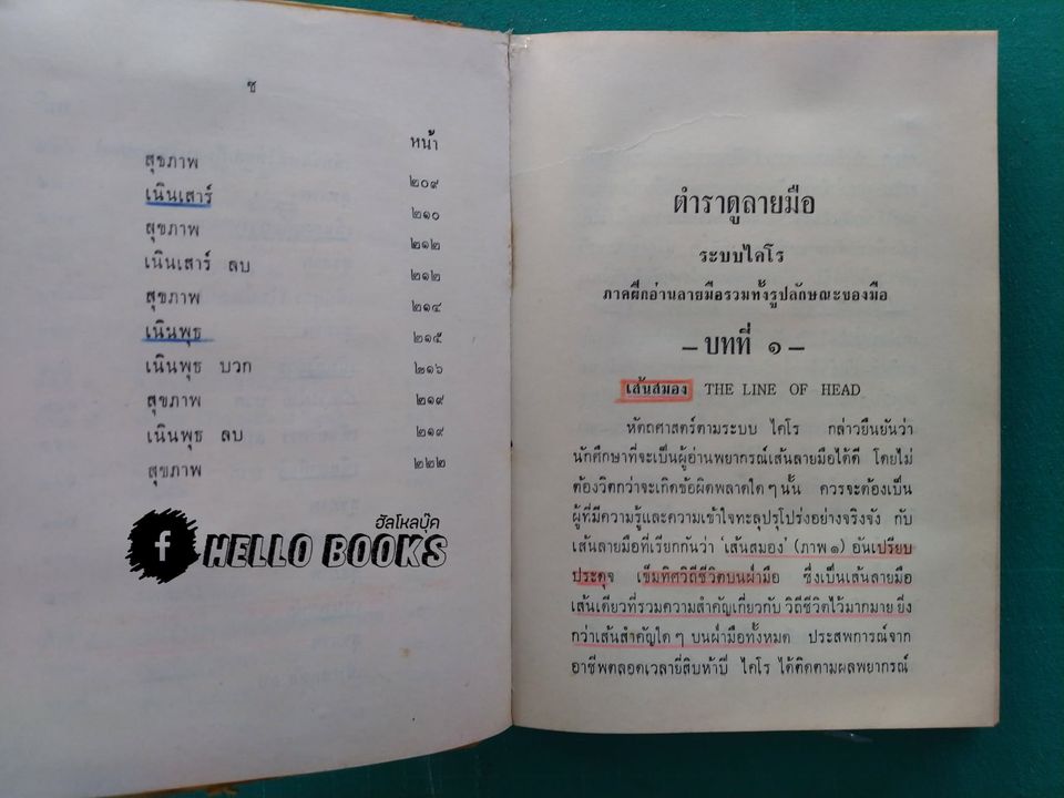 ตำราดูลายมือ ระบบไคโร