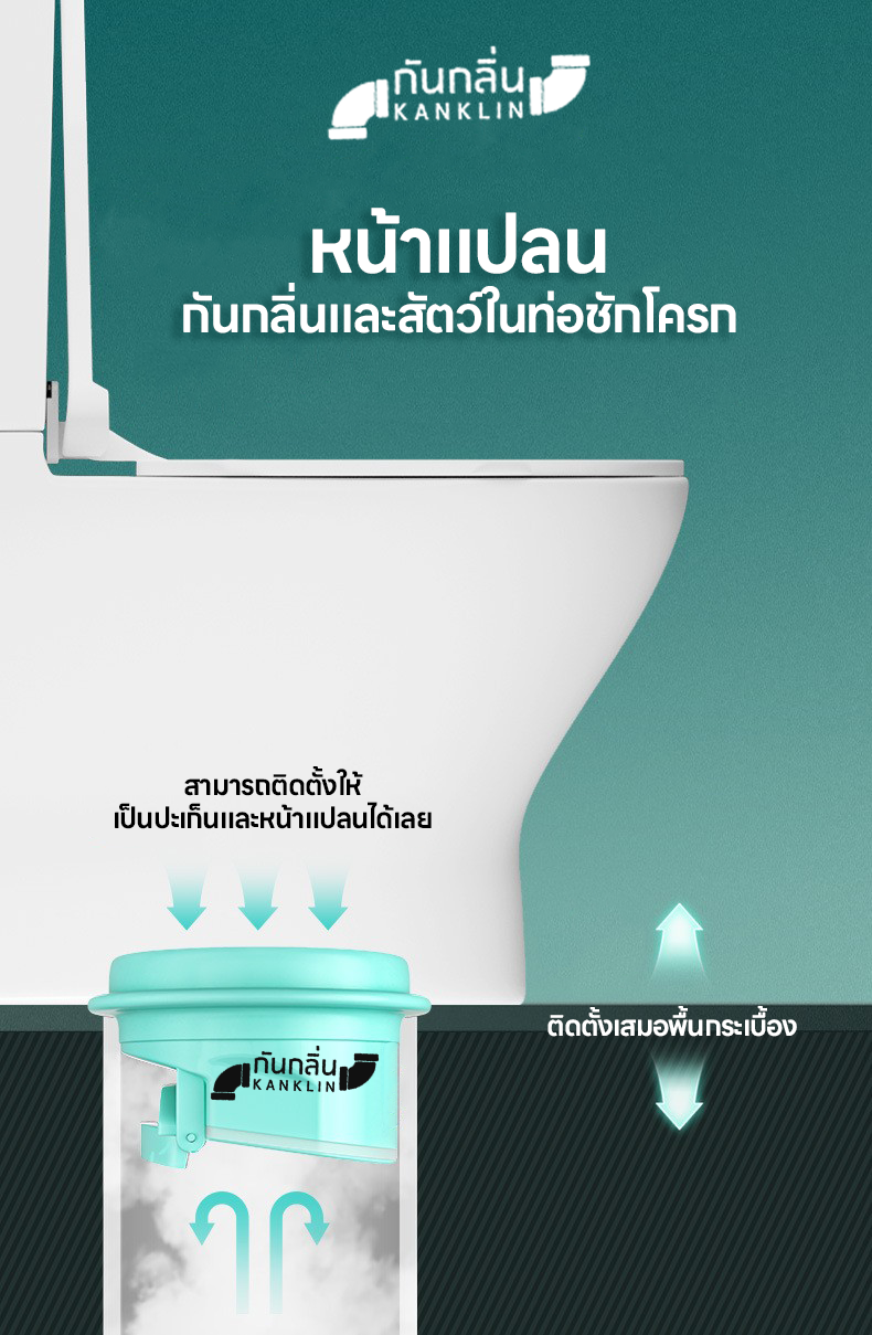 ชุดหน้าแปลนพร้อมปะเก็นกันกลิ่นโพลิเมอร์