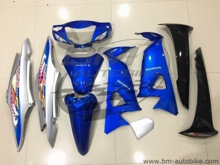 ชุดสี WAVE100S 2005 U BOX ทั้งคัน 10ชิ้น สีน้ำเงิน325เทา411 4 กก.