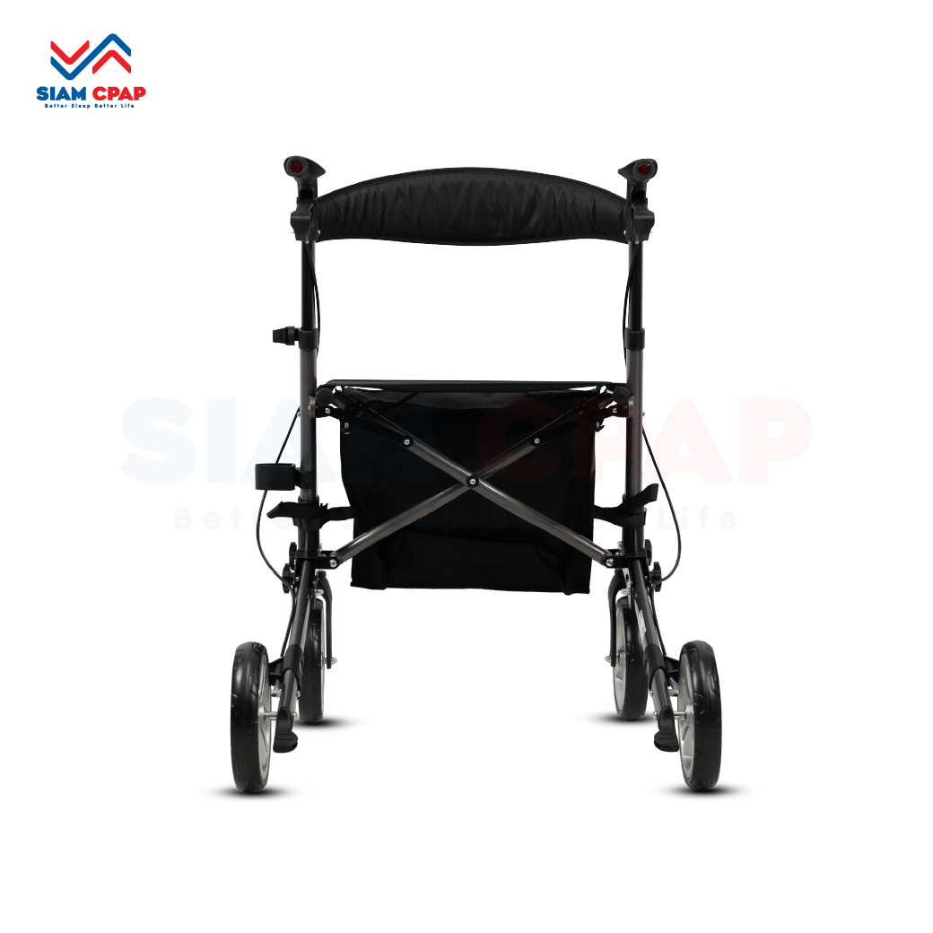 รุ่นใหม่ Moka Grey Rollator แบรนด์ Drive Medical (Debilbiss) วอล์คเกอร์ 4 ล้อ อุปกรณ์ช่วยพยุงเดิน อุปกรณ์ฝึกเดิน รับประกัน 2 ปี