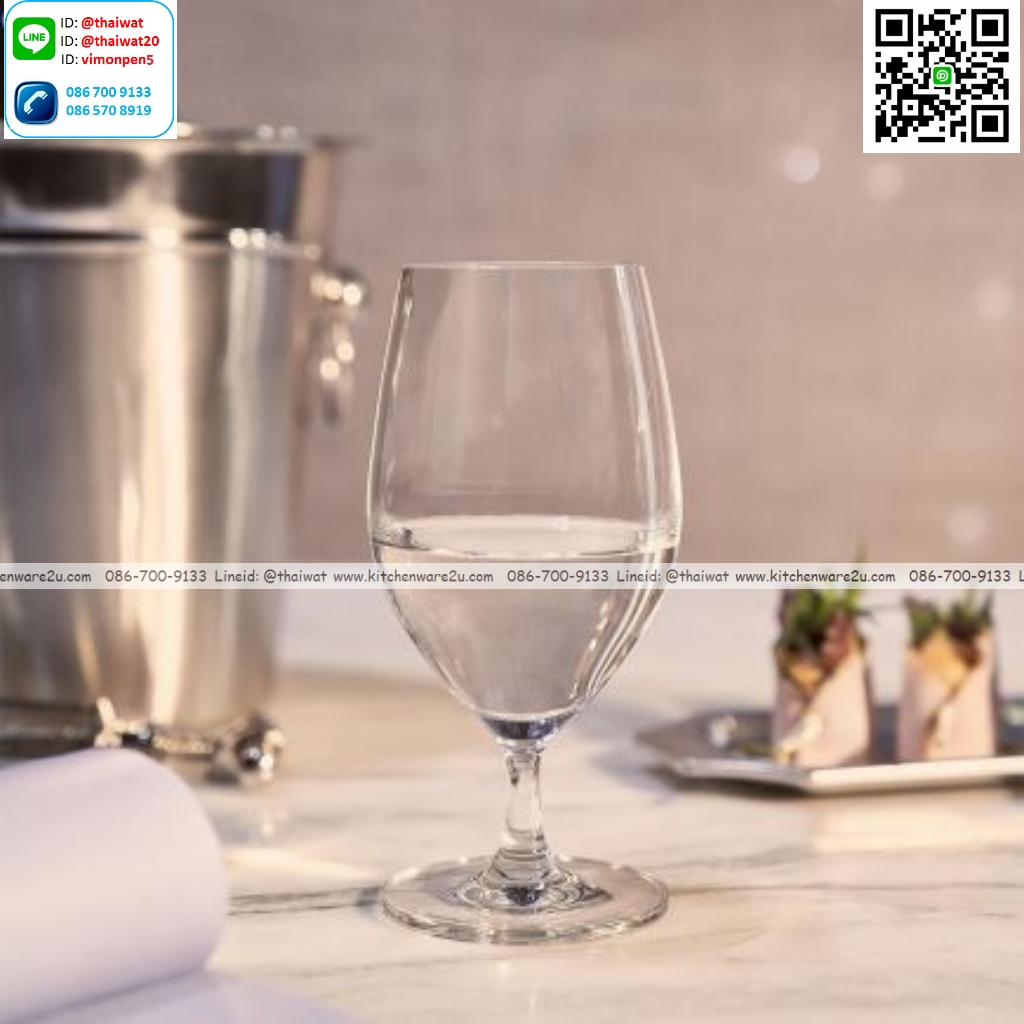 P11980 แก้วมีก้าน ใส่ไวน์ ใส่เครื่องดื่ม 14.25 Oz. 405 มิล (8.2*8.2*16.8 cm) No.1026G14 ราคาขายส่งต่อ 1 ลัง : 24 ใบ: เฉลี่ย 140 บต่อใบ