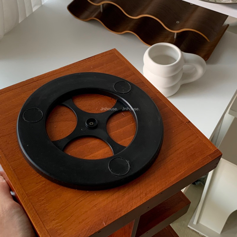 [พร้อมส่ง] Jnihouse : ชั้นไม้วางของหมุนได้ (Rotatable wooden shelf)