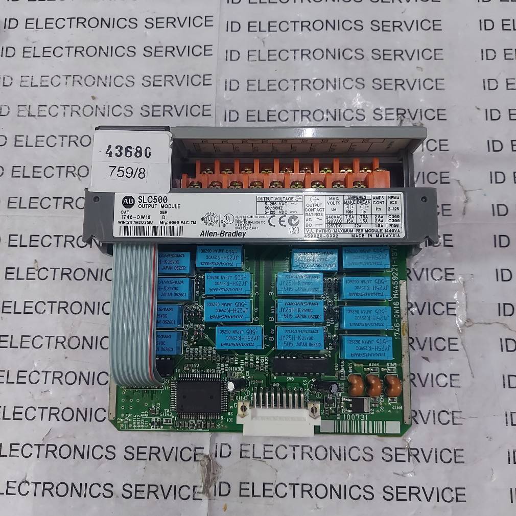 PLC " ALLEN-BRADLEY " MODEL : 1746-OW16