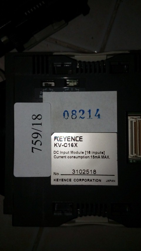 PLC " KEYENCE " MODEL : KV-C16X