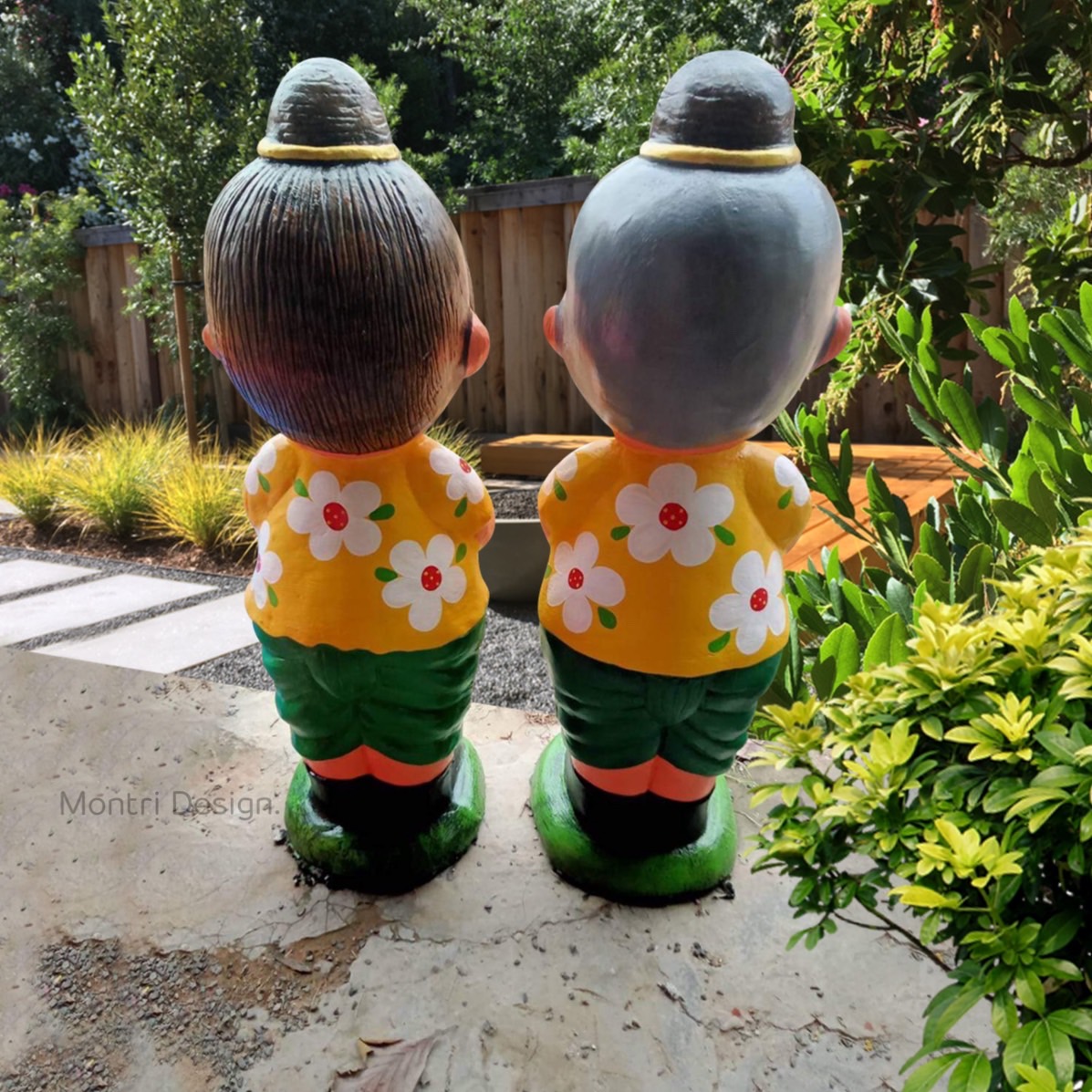 ตุ๊กตาสวัสดี ตุ๊กตายืนสวัสดี ตุ๊กตาแต่งสวน ความสูง 120 cm. รุ่น EN01 (จำนวน 1 คู่)