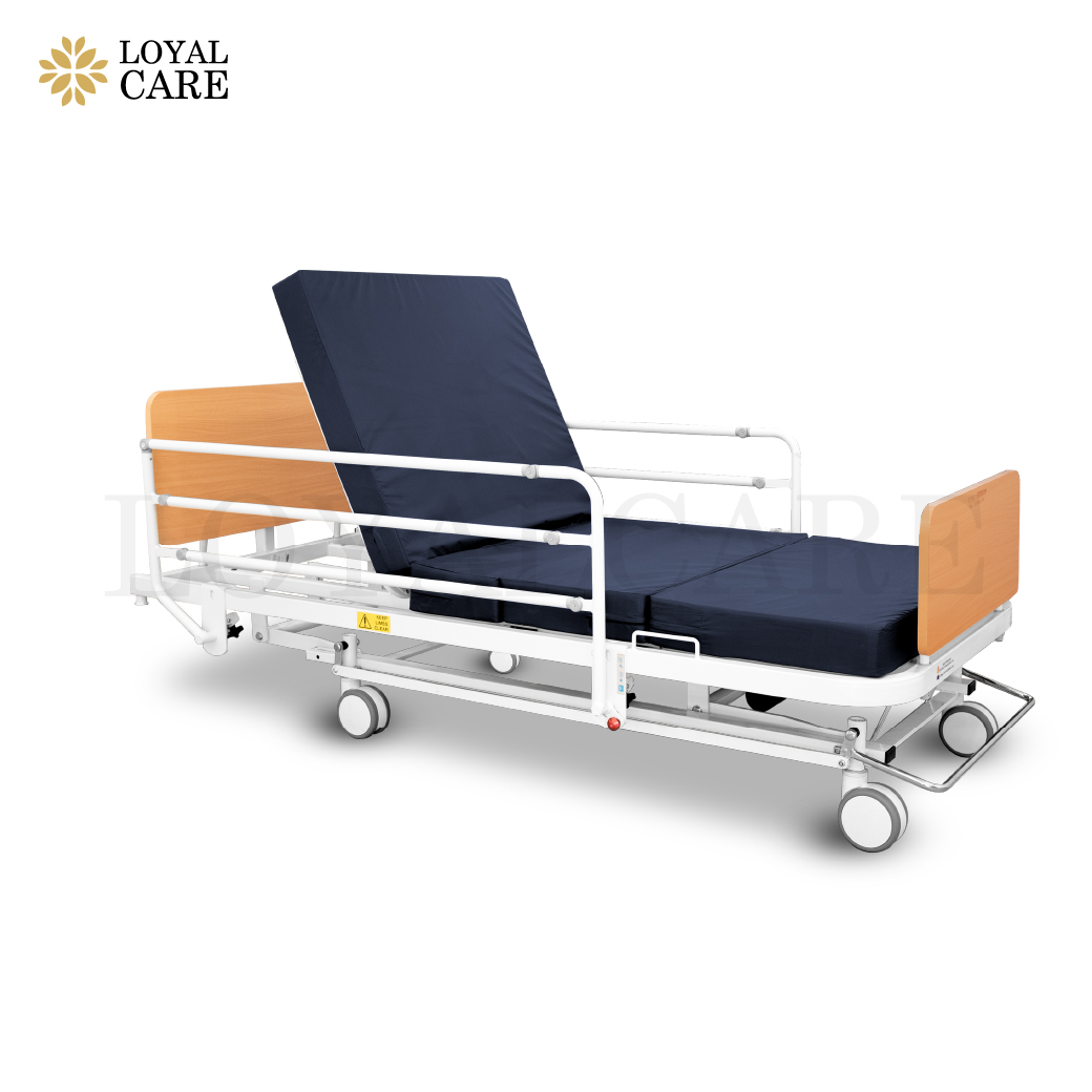 เตียงผู้ป่วยไฟฟ้าลายไม้ 3 ไกร์ (USA) ยี่ห้อ Invacare รุ่น 1601CL