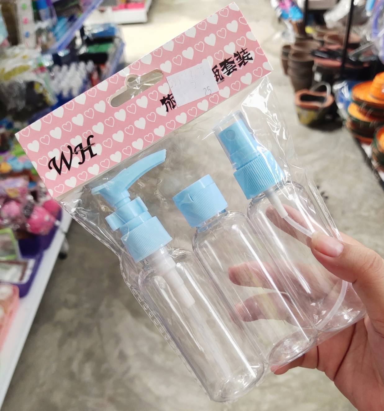 ขวด ขวดสเปรนย์ ขวดเปล่า ขวดำลาสติก แบบกด ขวดปั้ม ขนาด 100ml เเพ๊ค 3 ขวด