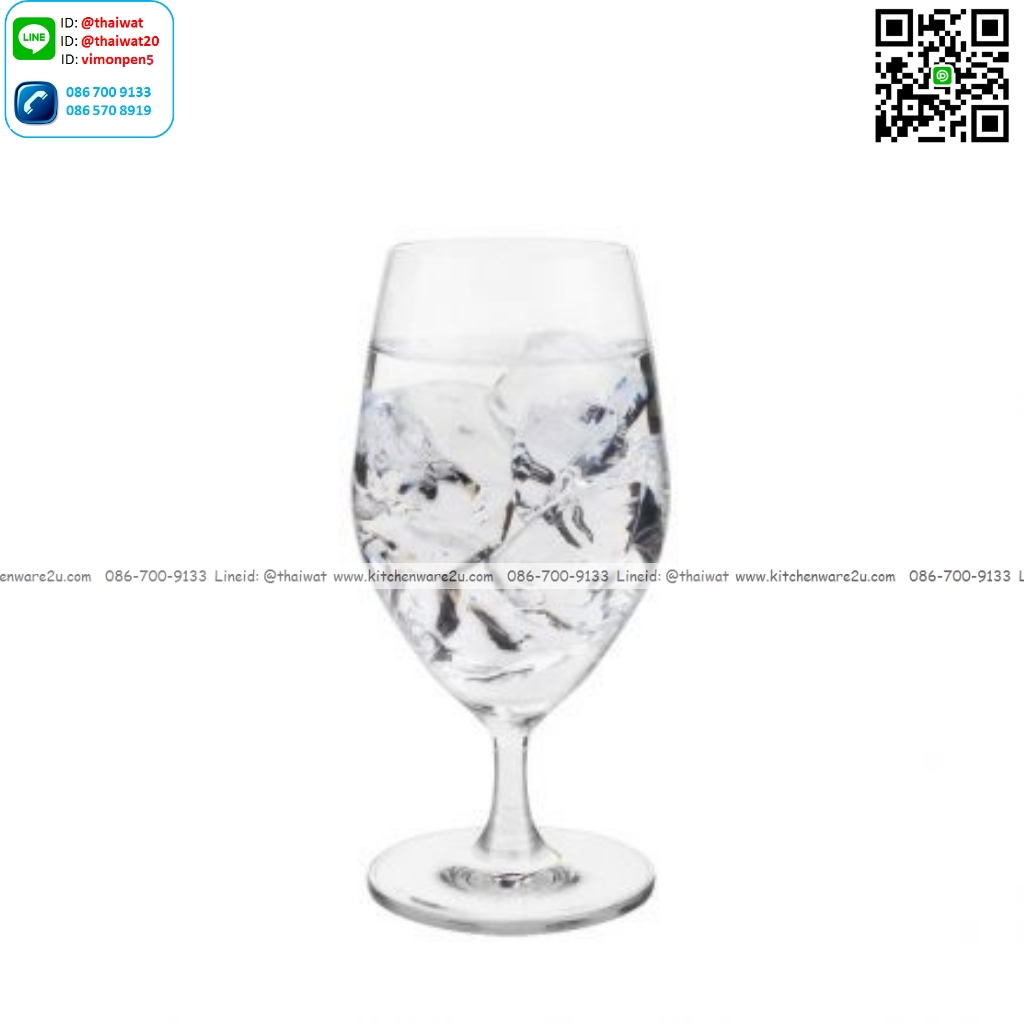 P11980 แก้วมีก้าน ใส่ไวน์ ใส่เครื่องดื่ม 14.25 Oz. 405 มิล (8.2*8.2*16.8 cm) No.1026G14 ราคาขายส่งต่อ 1 ลัง : 24 ใบ: เฉลี่ย 140 บต่อใบ