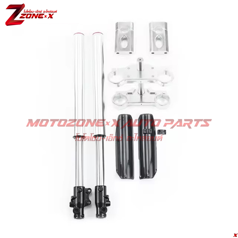 ชุดโช็คหน้า Front Fork Set Suspension CRF KLX BBR TTR 50-160cc Chinese Pit Dirt Bike Motorcycle MOTOZONE-X(โมโตโซน-เอ็กซ์) อะไหล่ Part