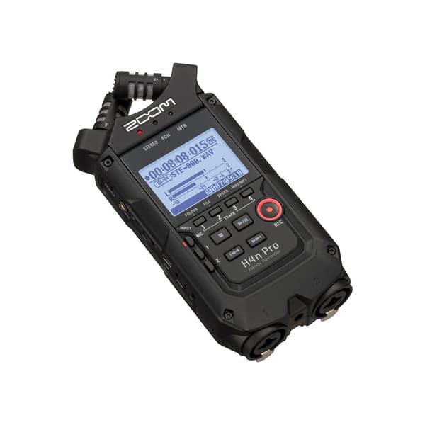 Zoom H4n Pro 4-Input / 4-Track Portable Handy Recorder with Onboard X/Y Mic Capsule Black