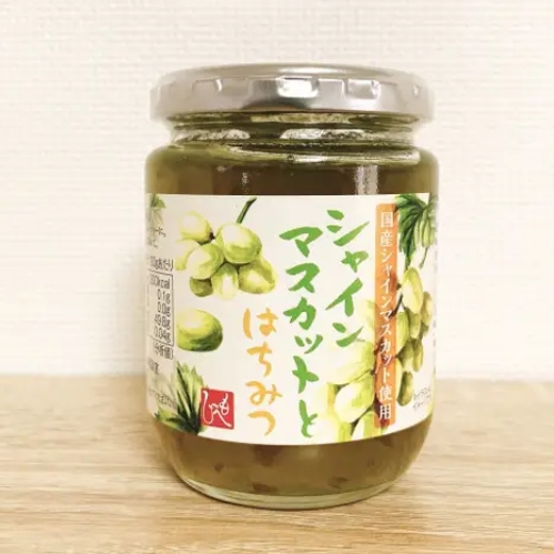 แยม shine mascat honey 250 g แยมที่ใช้องุ่น shine muscat ที่ผลิตในประเทศญี่ปุ่น